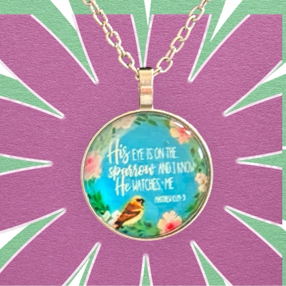 Inspirational Sparrow Pendant Necklace - Picture 2 of 6